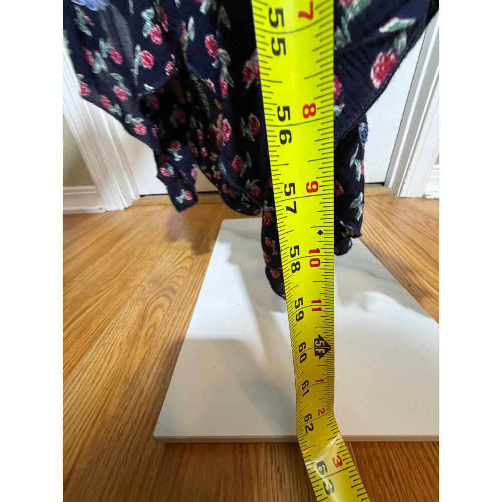 Bila Women's XL Boho Floral Sleeveless Maxi Blue Print Resort Casual Boho Dress - Picture 6 of 10